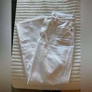 Abercrombie & Fitch White High-Rise Relaxed Jeans